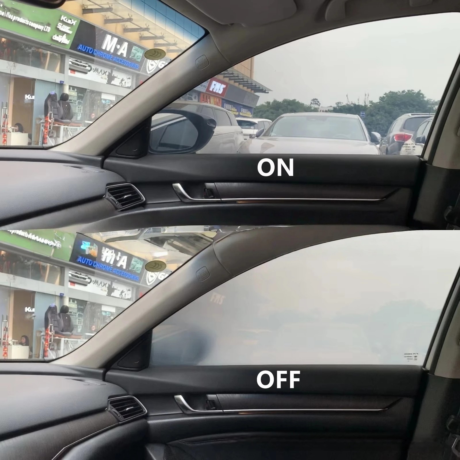 Intelligent Car Window Smart Dimming Film Switchable Glass Film Water Resistant