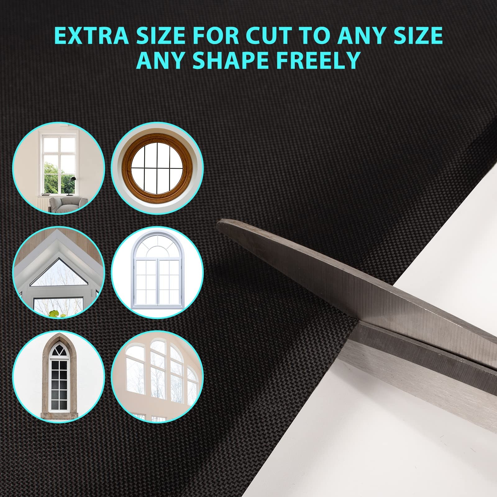 Blackout Curtains,118″ x 57″ Portable Window Curtain Shade 100% Black Out Roo…