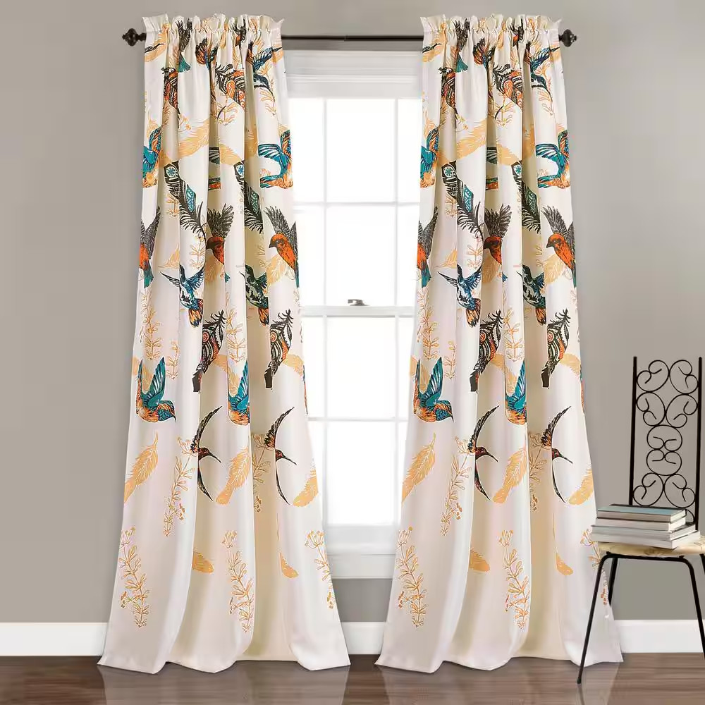 Multi Solid Rod Pocket Room Darkening Curtain – 52 In. W X 84 In. L (Set of 2)