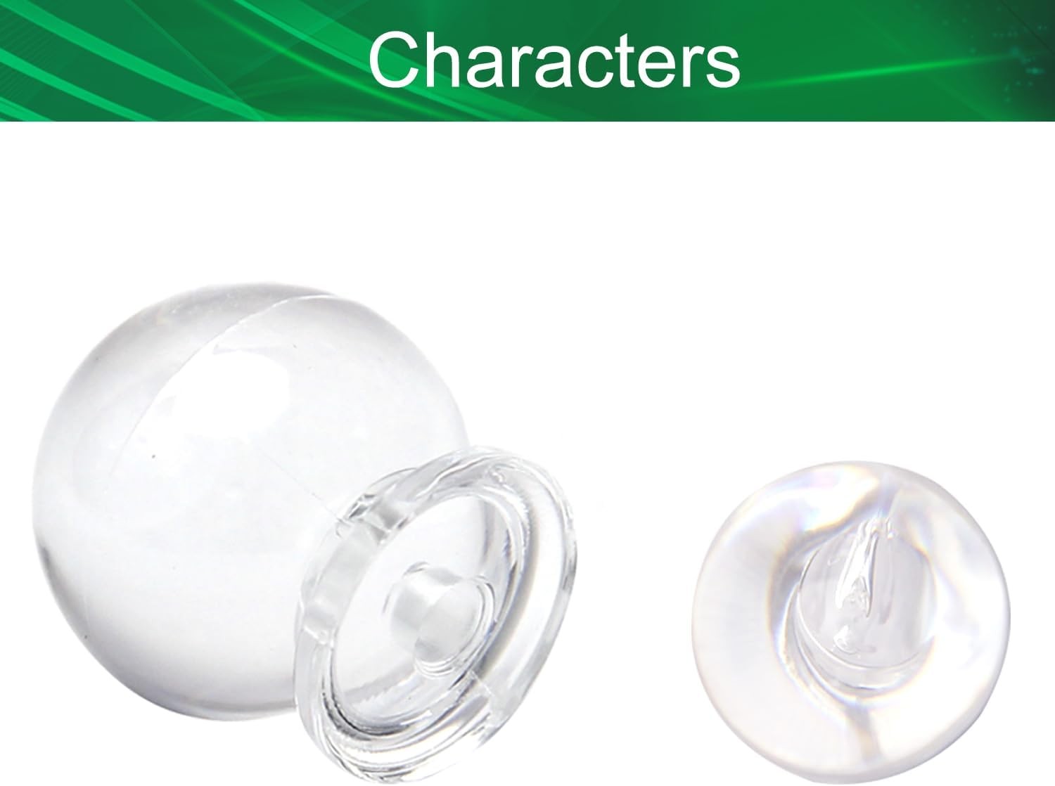 6PCS Self Adhesive Clear Acrylic Cabinet Knobs Stick On Drawer Pull Handles 16mm