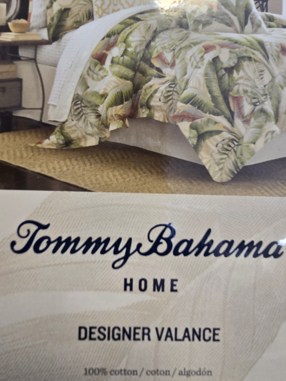 Tommy Bahama – Valance, Cotton Window Treatment, Coastal Design
