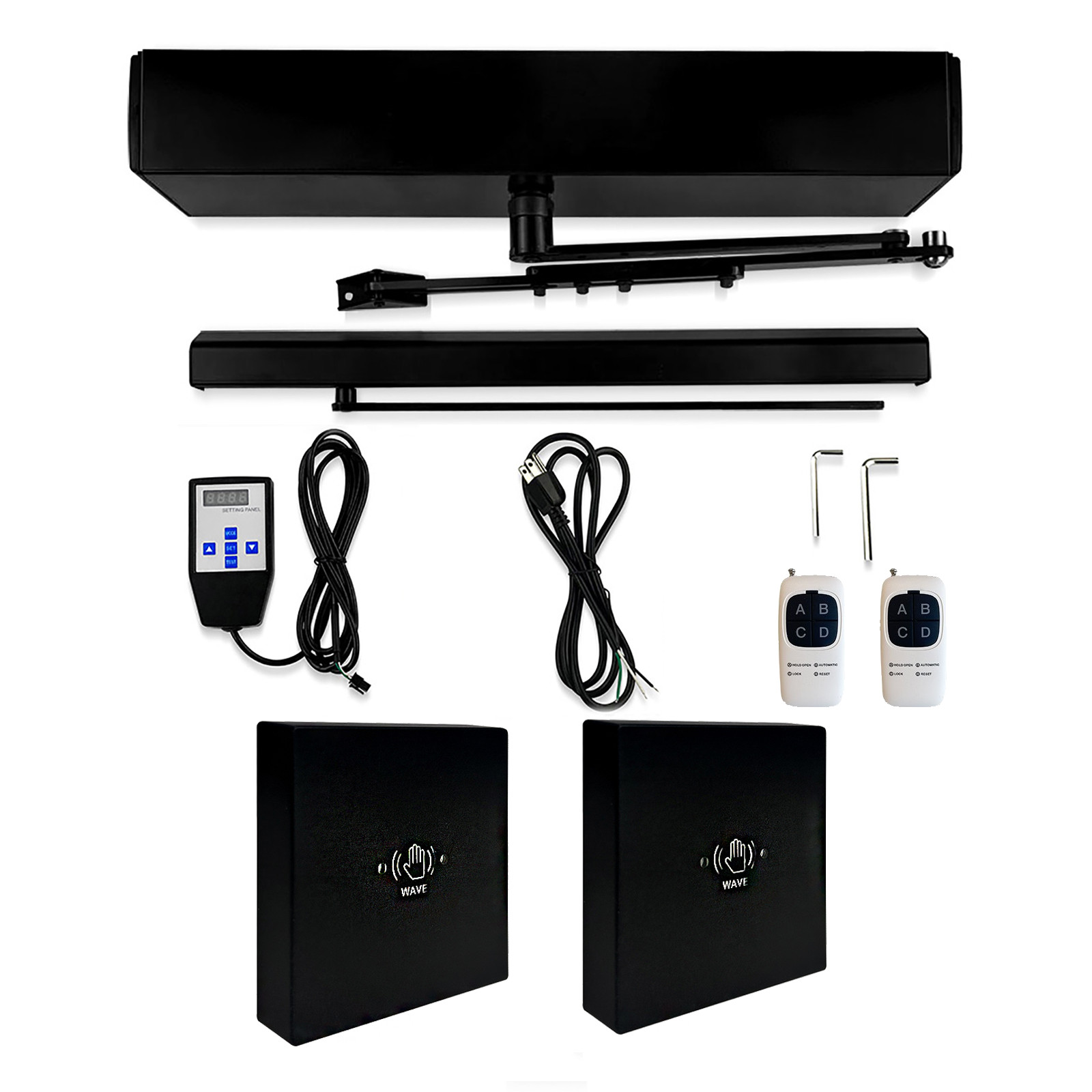 Olide 120B Automatic Swing Door Opener with Wire Large Non-touch Switch