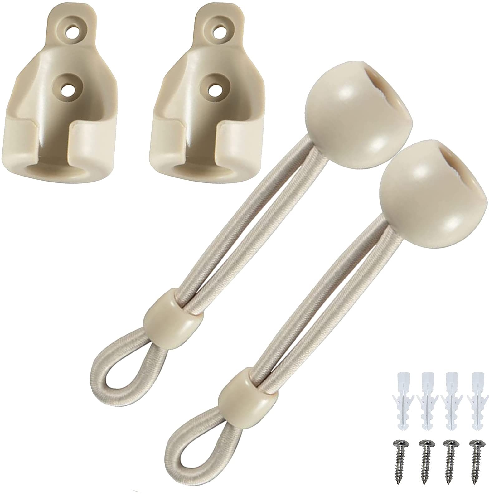 Lihopefe Universal Replacement Shade Bungee Kit for 1.9″W x 5″H, Beige