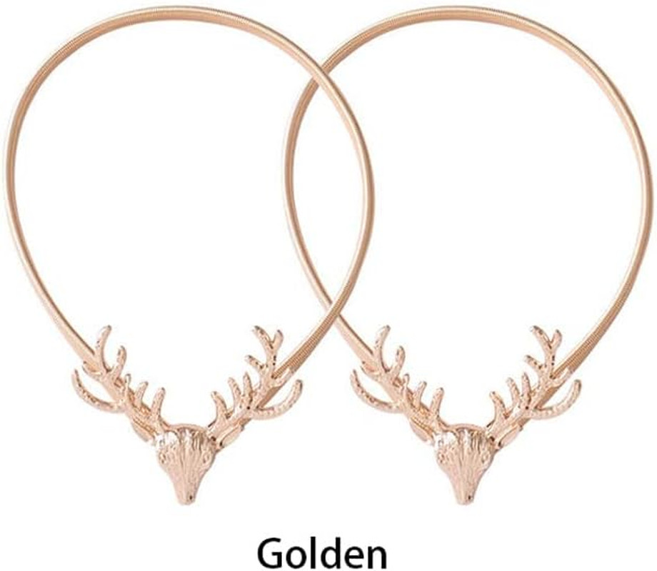 Curtain Tiebacks 2 Pack Curtain Holdbacks Aluminum Alloy Spring Design Curtain T