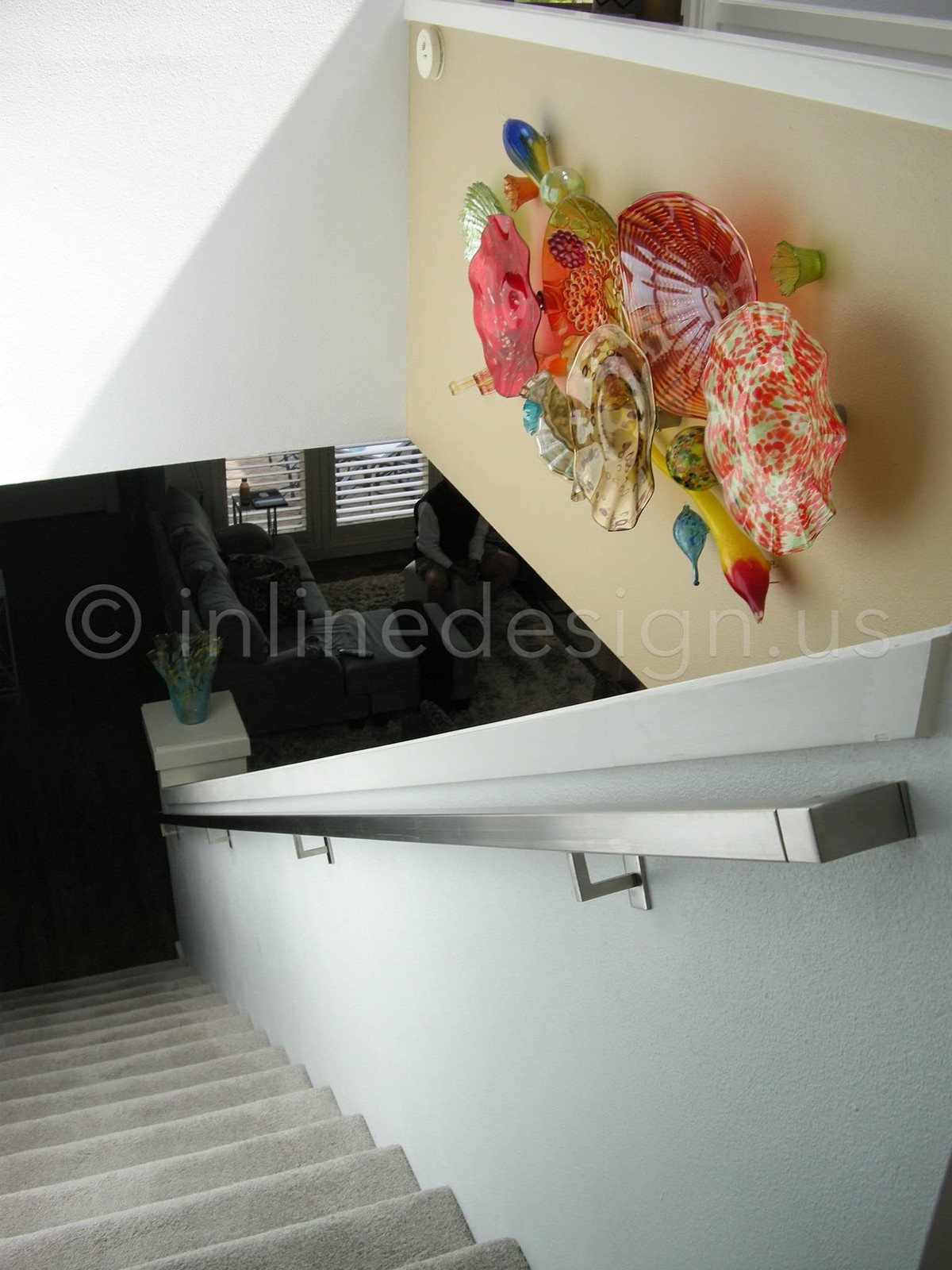 Stainless Steel Handrail Wall Bracket Square for Flat Bottom Tube Slim
