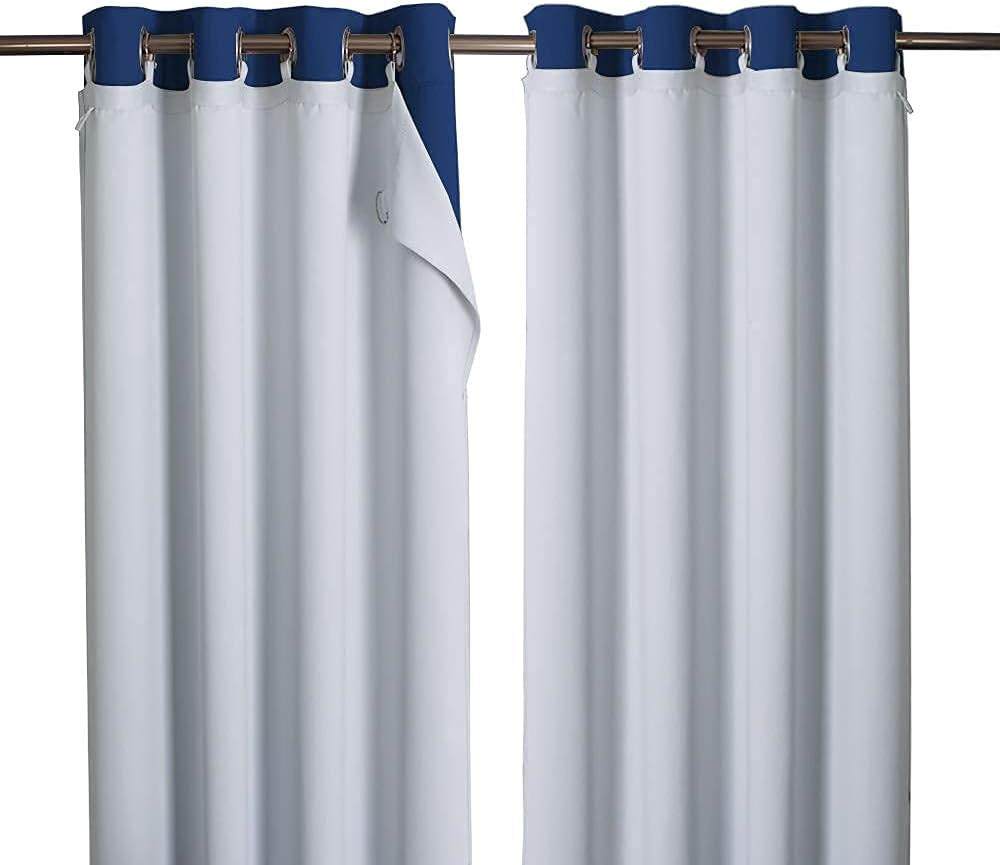 NICETOWN Blackout Curtain Liners for Sheer Curtains, Cold Heat Light Noise Block