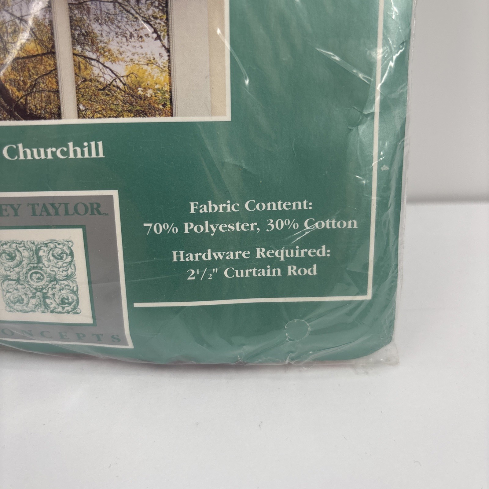 Ashley Taylor Concepts Churchill Floral Blouson Valance 70×14 Made USA Vintage