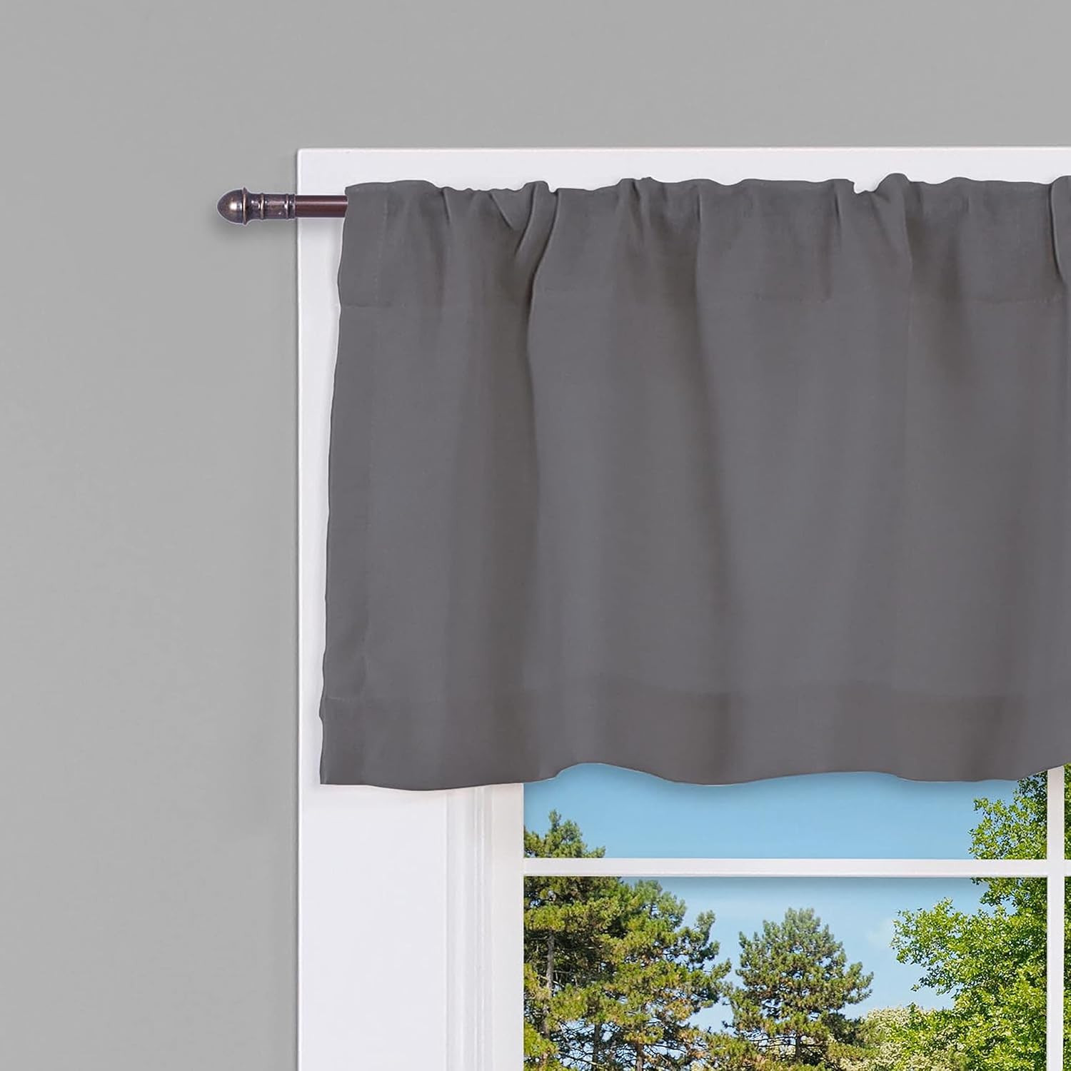 28-48 In. Adjustable Petite Café Curtain Rod, 2-Pack, 7/16 In. Diameter, Bronze