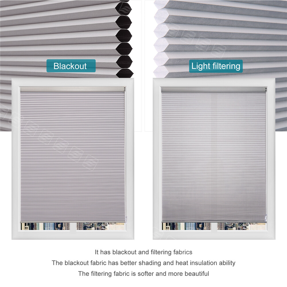 CUSTOM SIZE Changshade Corded 1inch Blackout Cellular Shades Window Shades