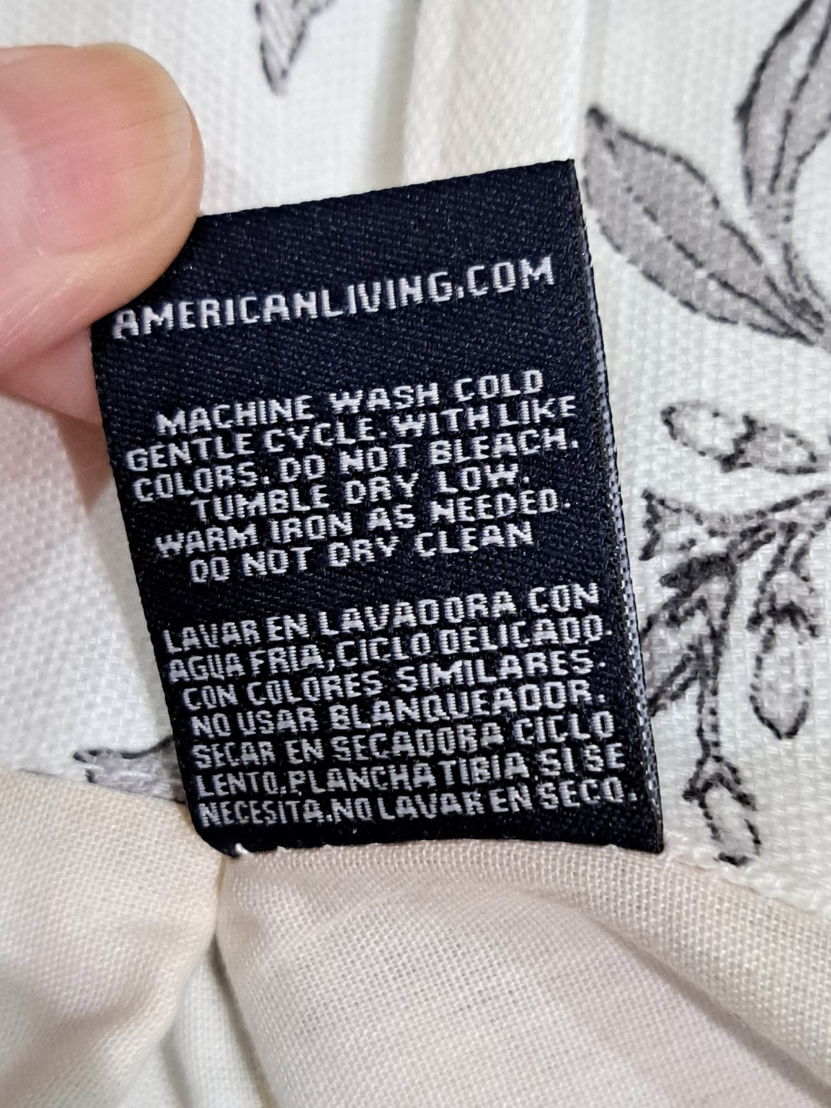 American Living by Ralph Lauren Valance Curtain Floral/Check Cottage Shabby
