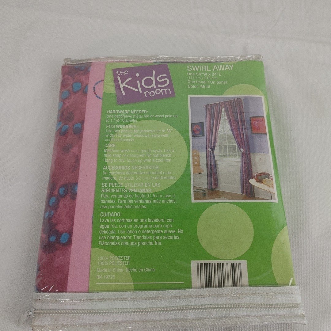 The Kids Room Swirl Away Panel Set Of 3 Each Has One 54”x84” Panel. New