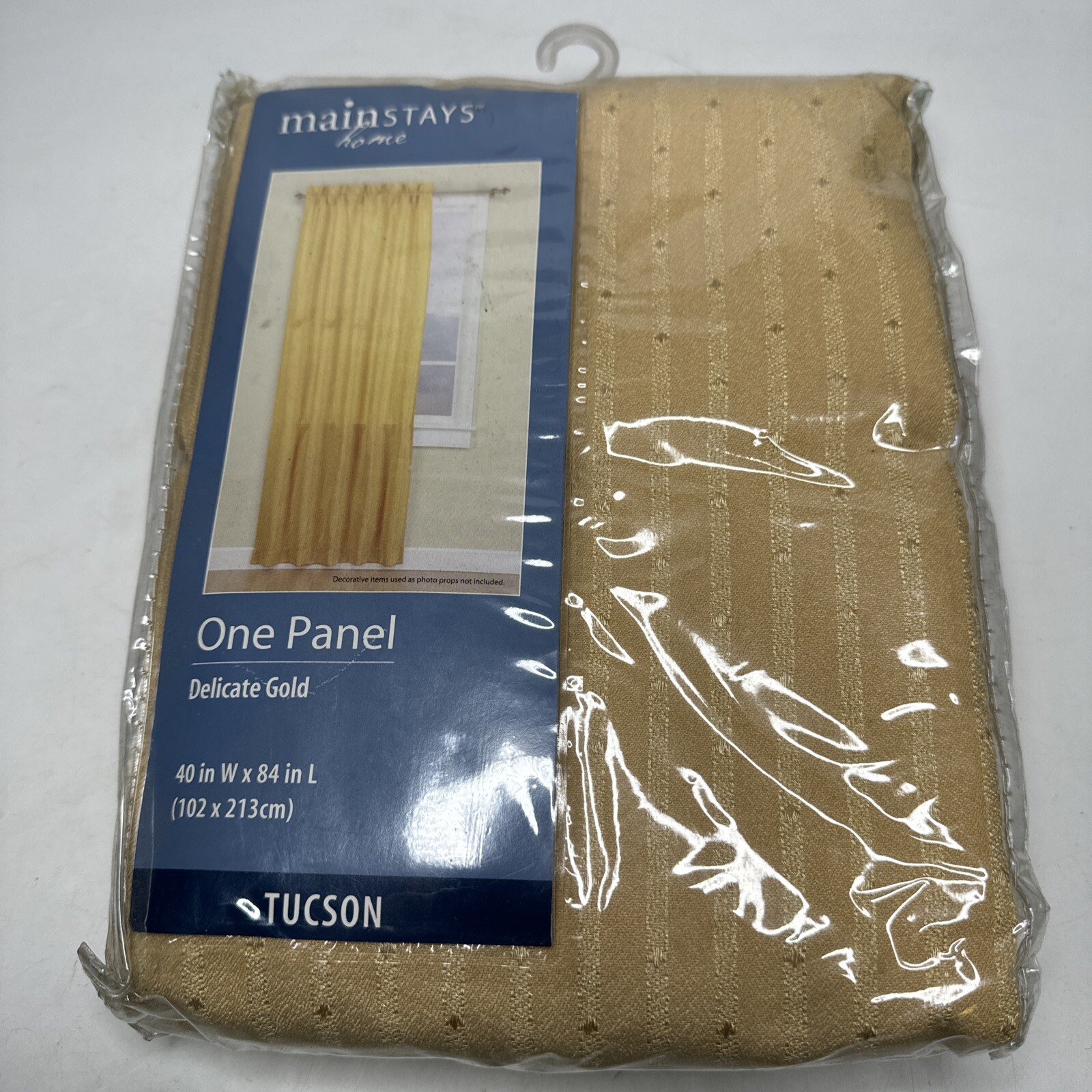 Mainstays Home Delicate Gold Tuscon One Panel 40″ W x 84″ L Brand New