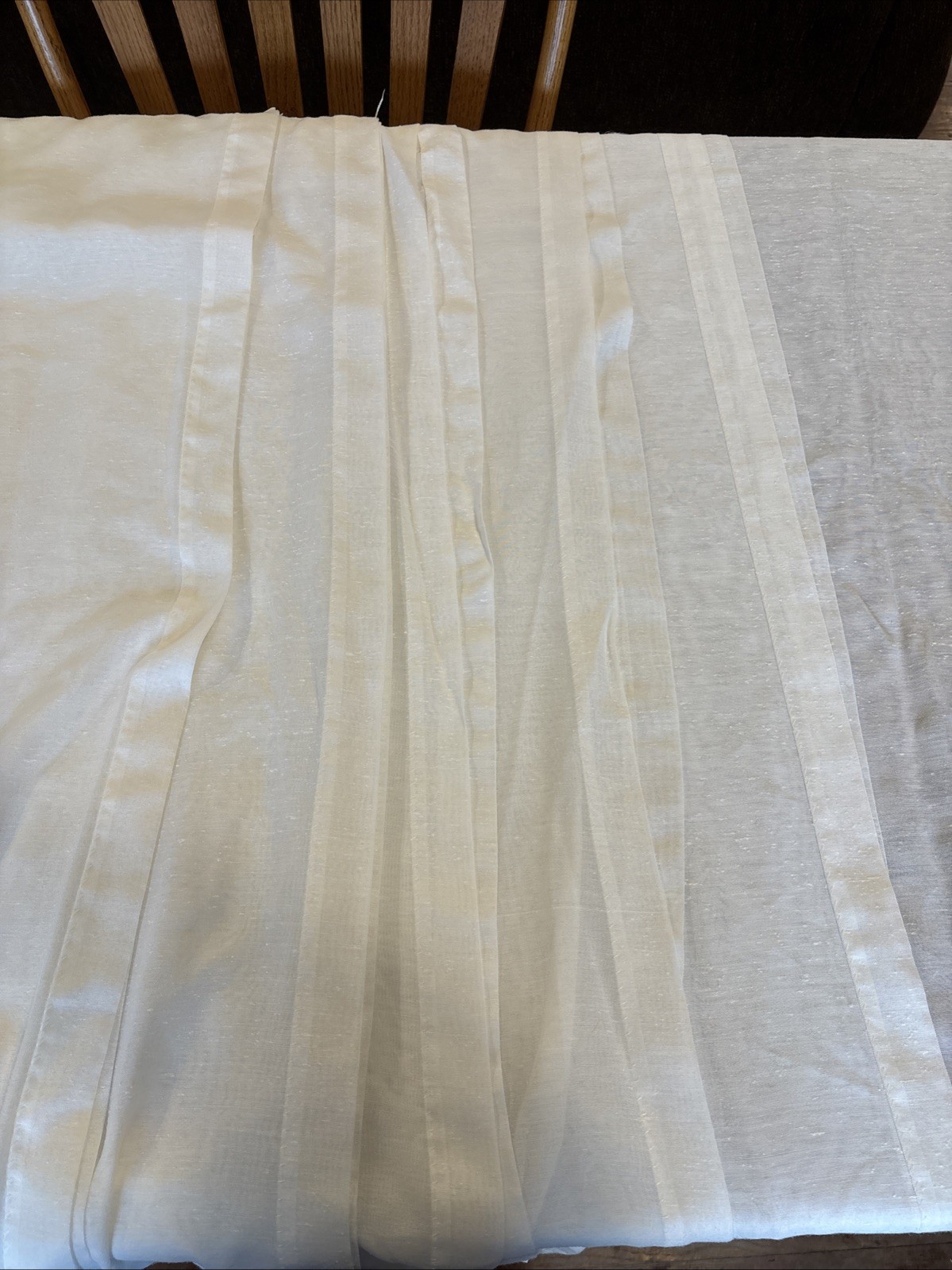 Set of 6 JC Penney 60×51” Textured Sheer Window Curtain Panels
