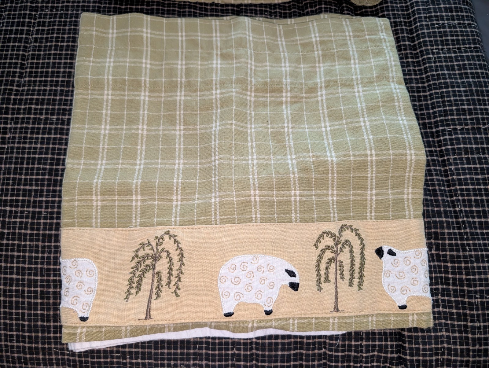 Park Designs The Lord Is My Shepherd Valance Set Of 2 RETIRED!!!