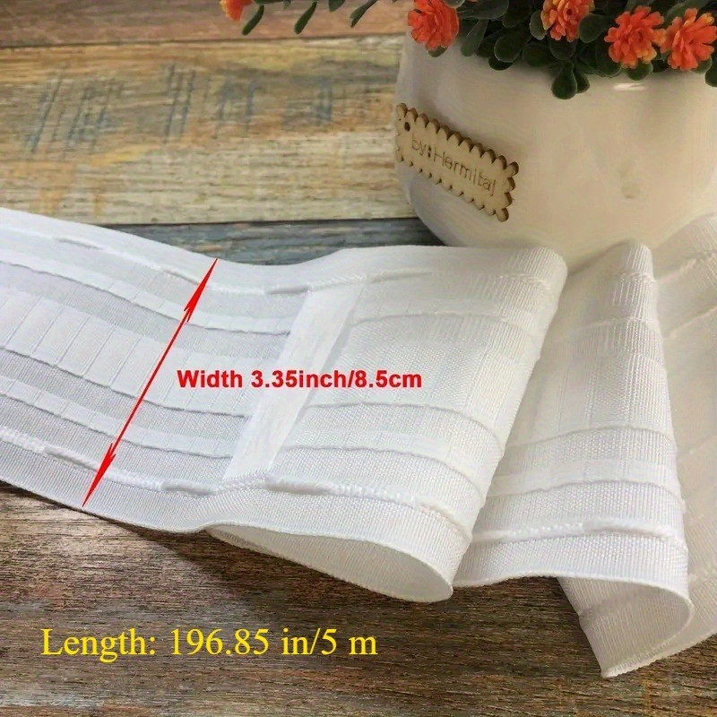 White Curtain Tapes Rod Pocket Hook Pleat Curtains Ending DIY Sewing Accessories