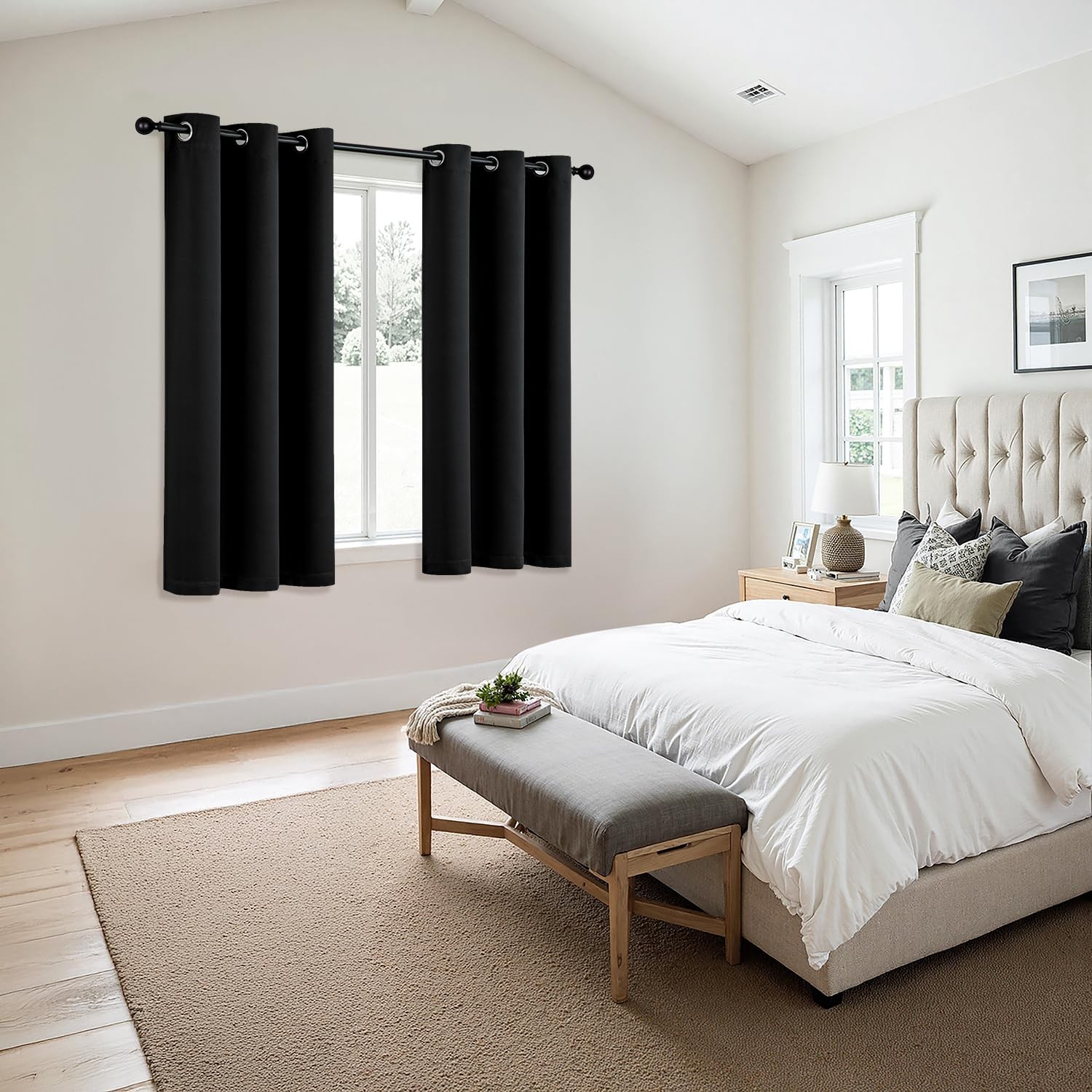 MIULEE Blackout Curtains for Bedroom Living Room 2 Panels, Thermal Insulated …