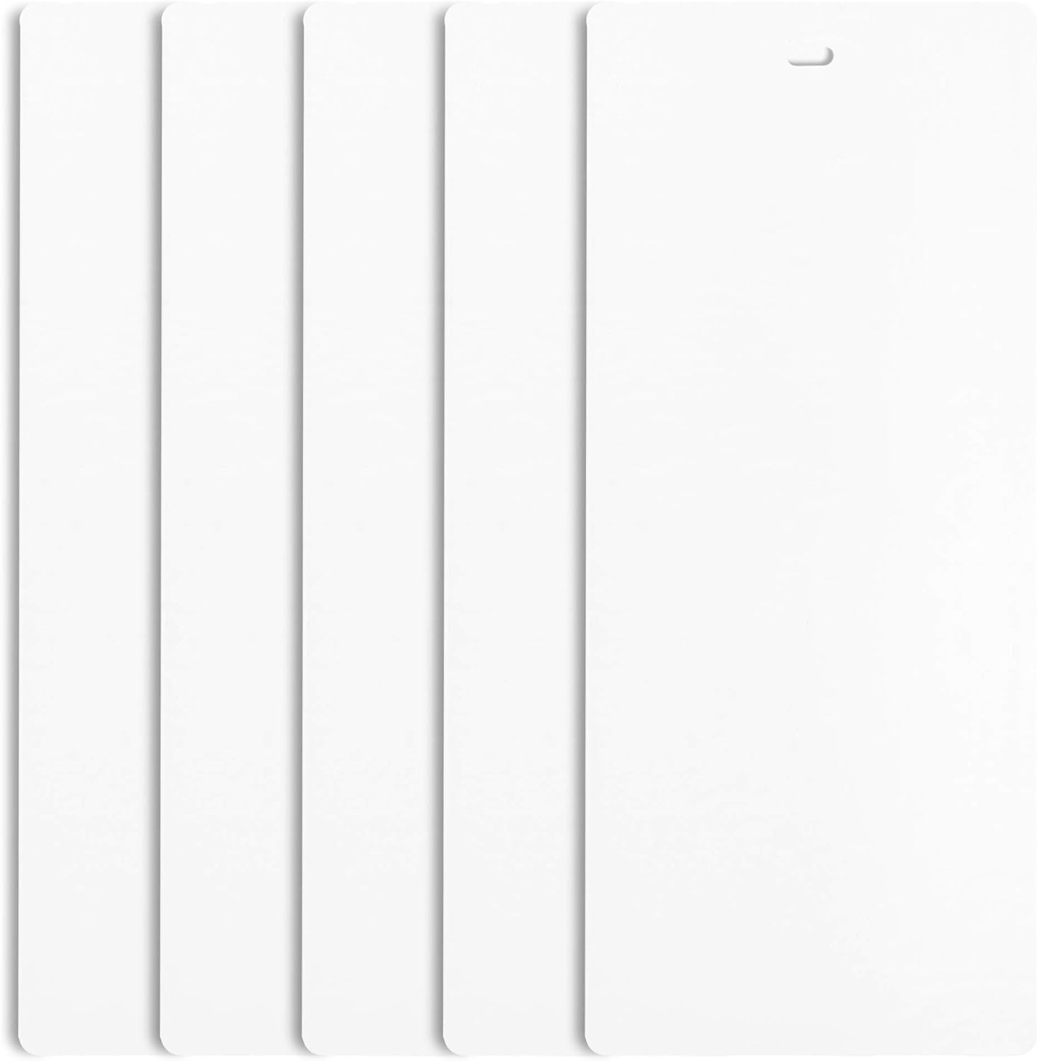 White Vinyl Vertical Blind Slats 82.5″ Curved Smooth