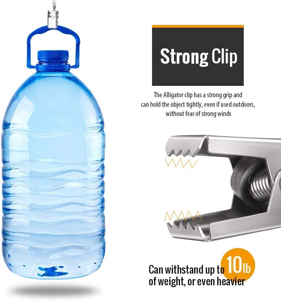 Versatile 25 Pack Silver Curtain Clips with Hooks – Rust-Resistant Durability