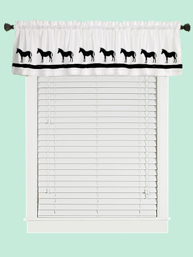 Mule Window Valance Curtain in Your Choice of Colors
