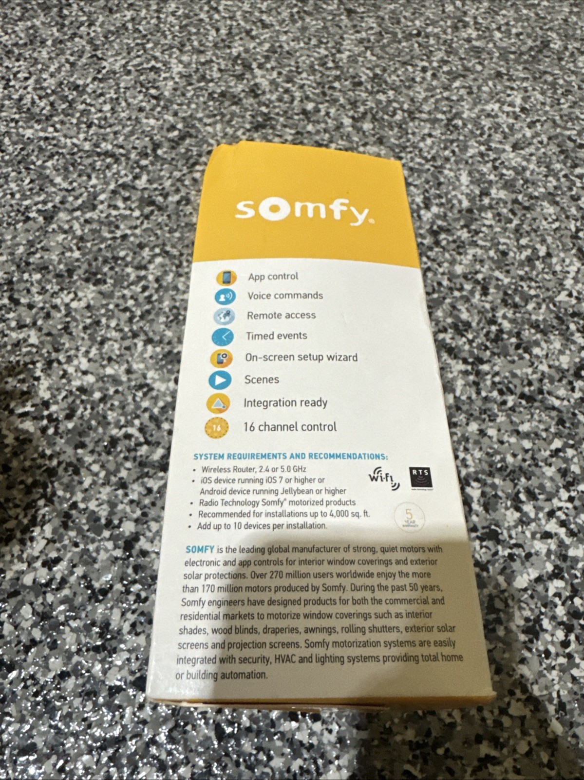 Somfy MyLink RTS to Wifi Interface, MPN# 1811403 – SOMFY NEW