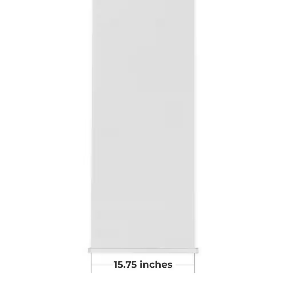 Pearly White Light Filtering Panel with 15.75 Inch Slate, 68 Inch Long