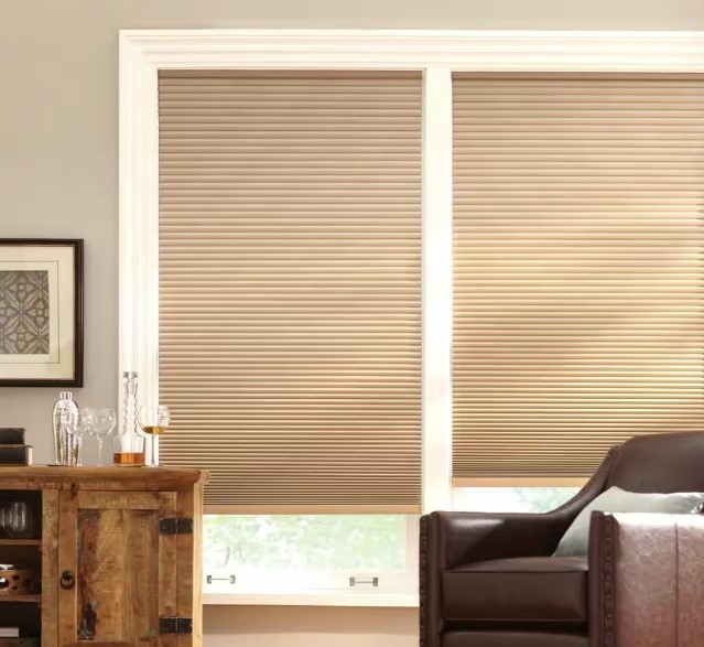 HDC Blackout Cordless Honeycomb Cellular Window Shades Latte 29.5 x 64