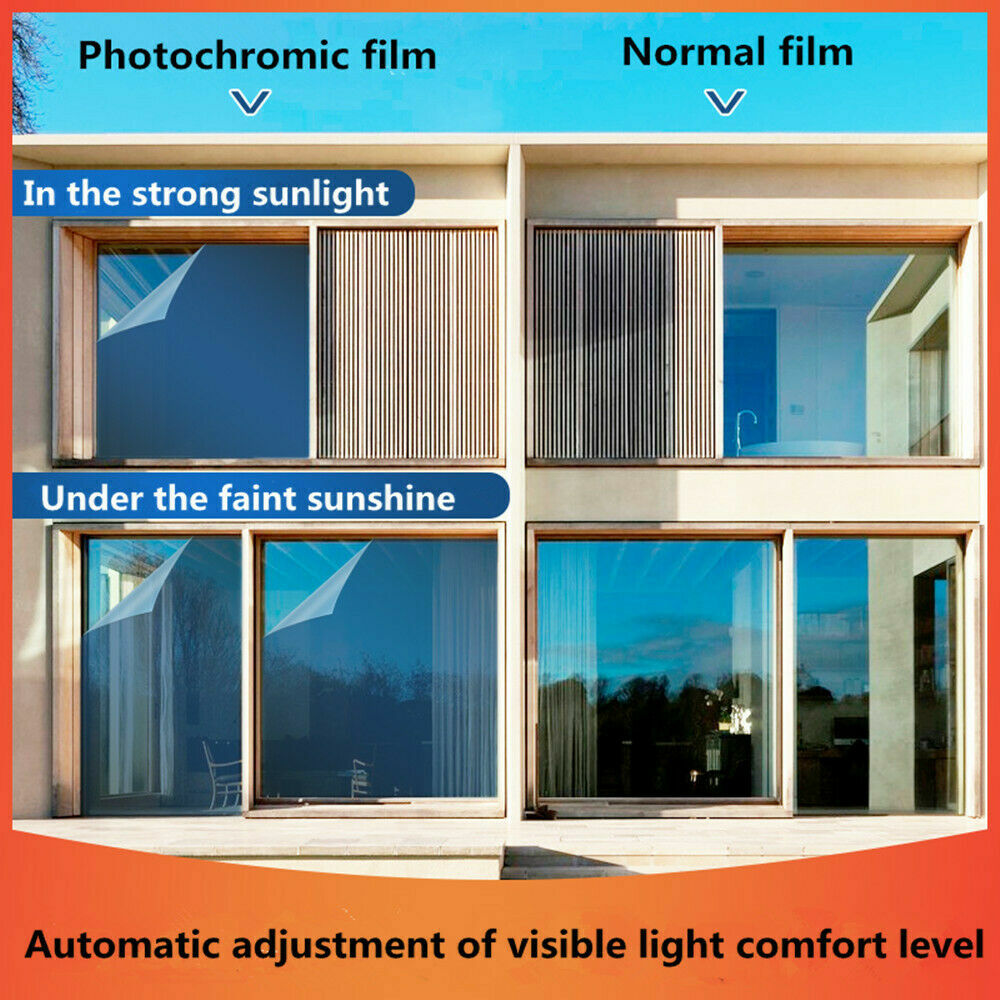 Auto Car Window Glass Tint Smart Color Changed Nano Ceramic Solar Tint 1.52×0.5M