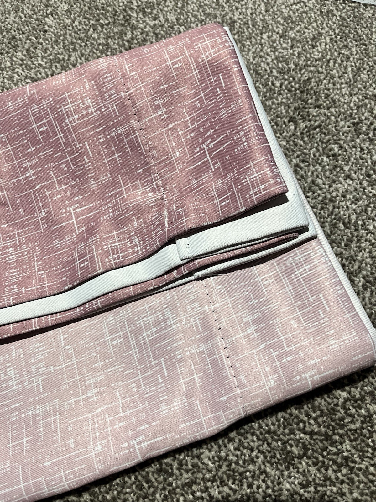 51×63 Pink Ombre Curtains Two Panels and Cute Ties Window Drapes Blackout