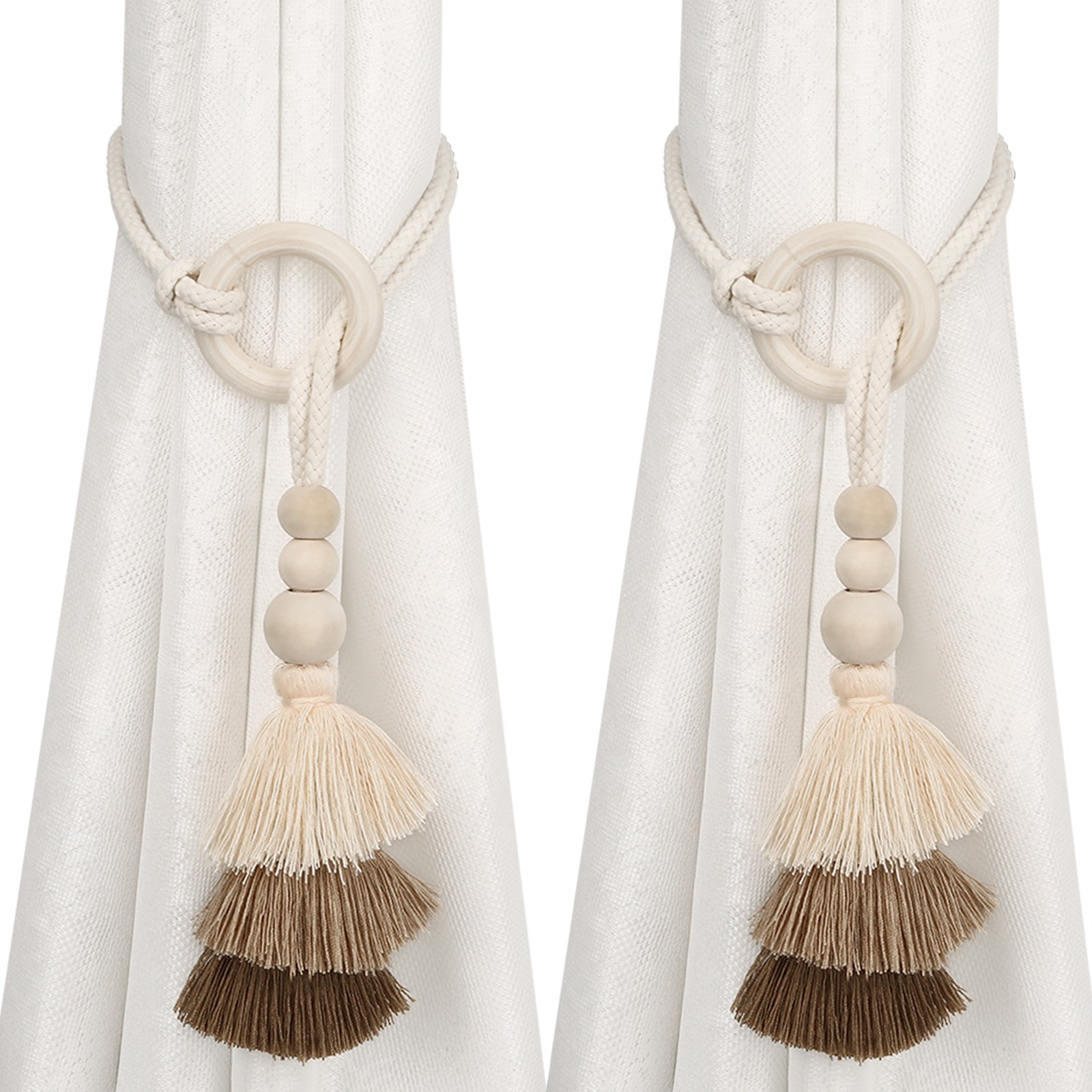 Magnetic Curtain Tiebacks for Home Decor No Installation Required Floral Design