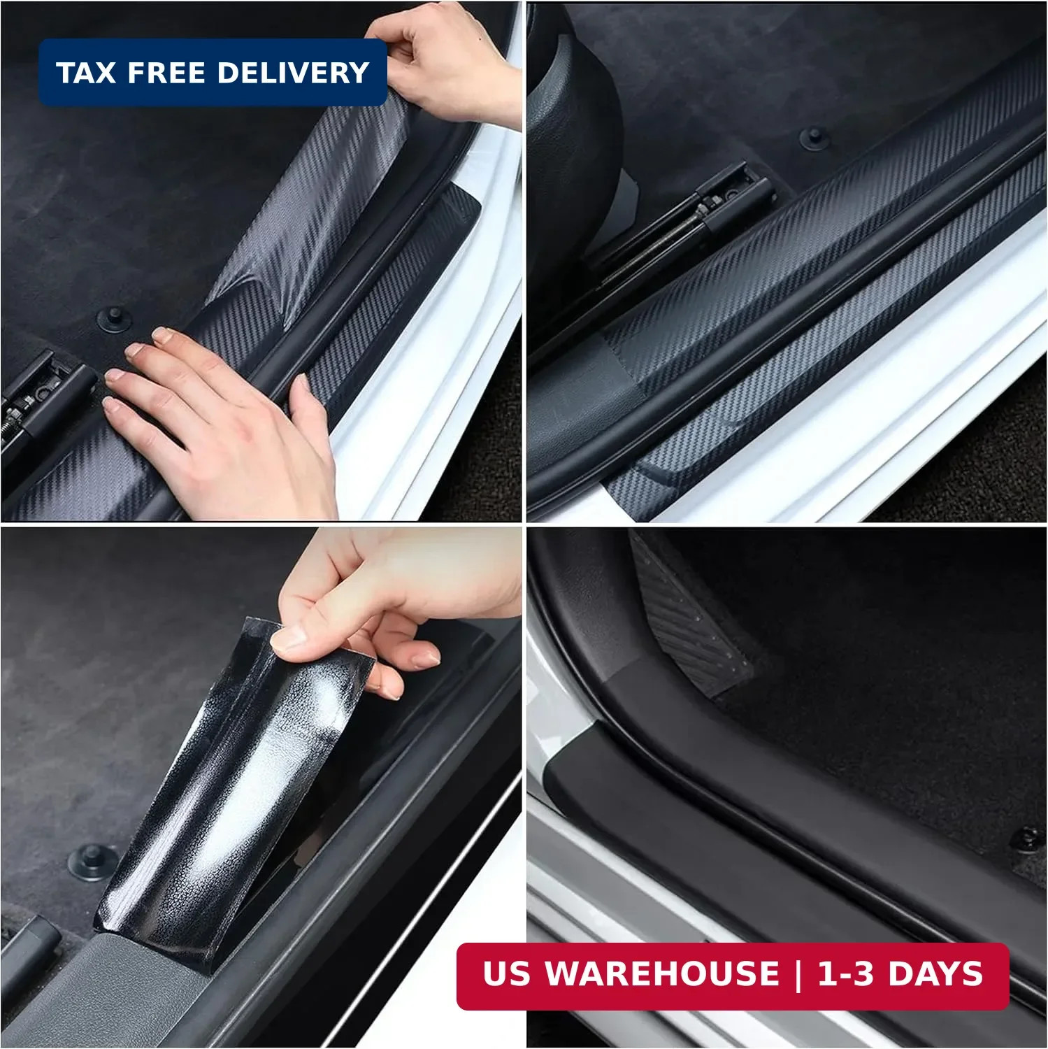 GRTHTATI 2IN X 30FT Gloss Black Vinyl Wrap for Chrome Delete Window Trim Car Doo