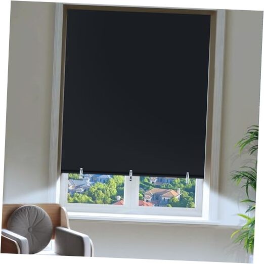 out Shades for Indoor Windows, Portableout Curtains No 36″W x 72″H Black