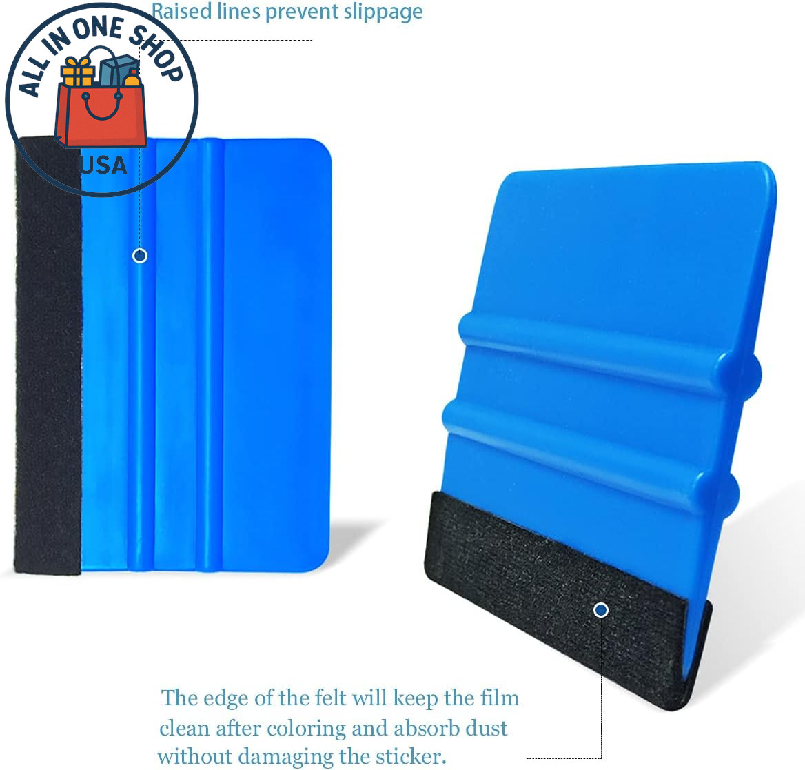 Wallpaper Smoothing Tool Set – Vinyl Squeegee for Peel and Stick Wallpaper