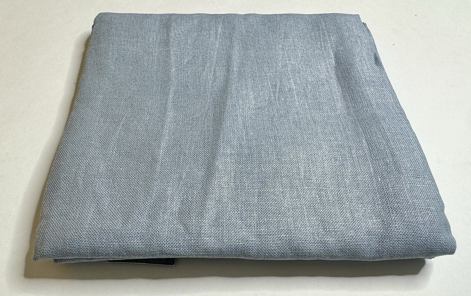 Restoration Hardware Metallic Opaque Linen Drapery Panel RP Ocean/Silver $159