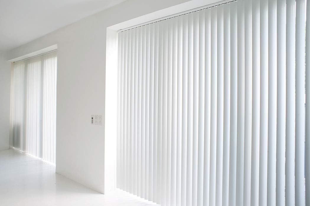 Vertical Blinds Replacement Slats Heavy Duty PVC Smooth Curved (White) You Pick