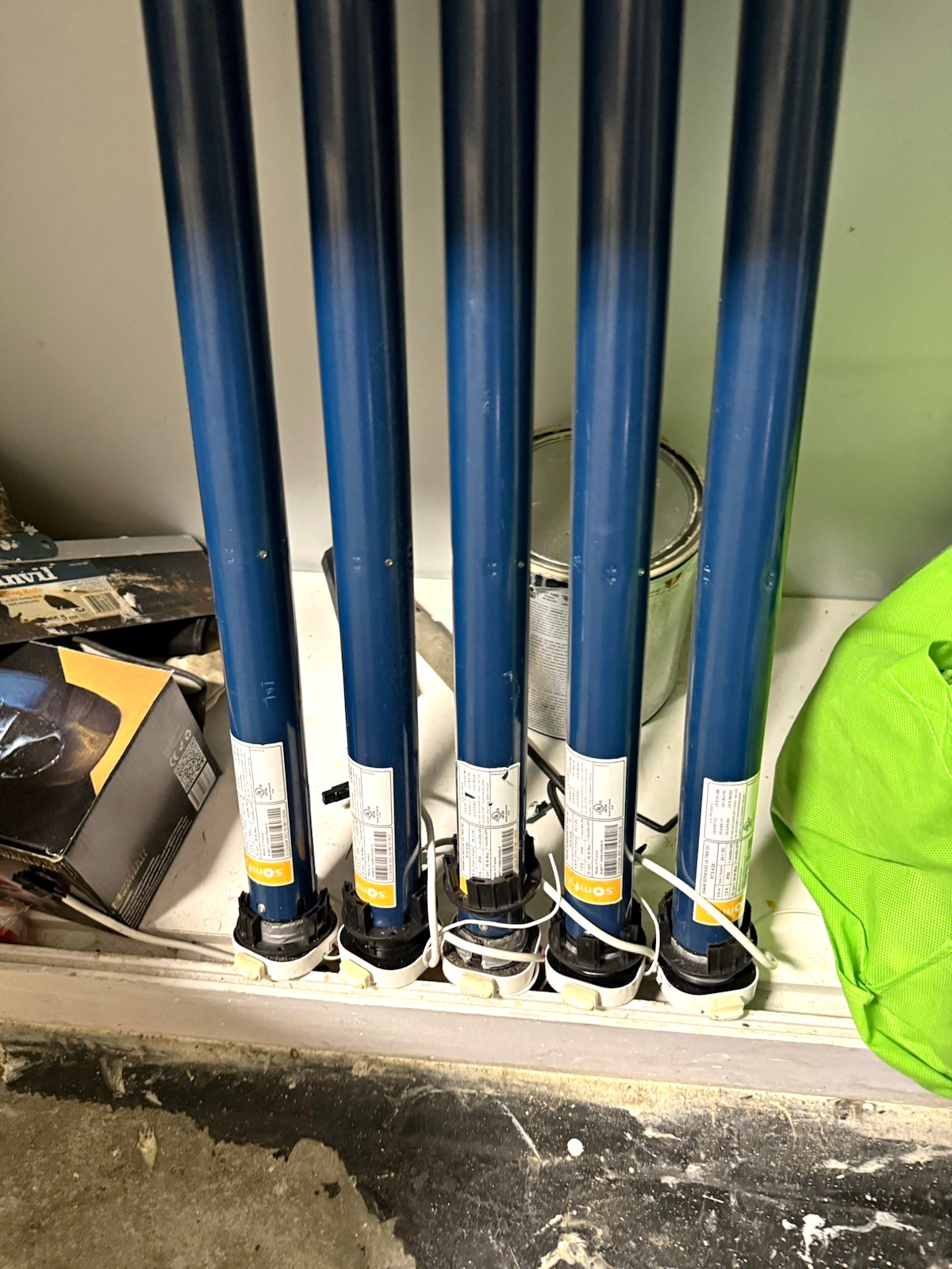 Somfy 404A2 Blue Tubular Shade/Blind Motor Replacement Parts Lot of 5