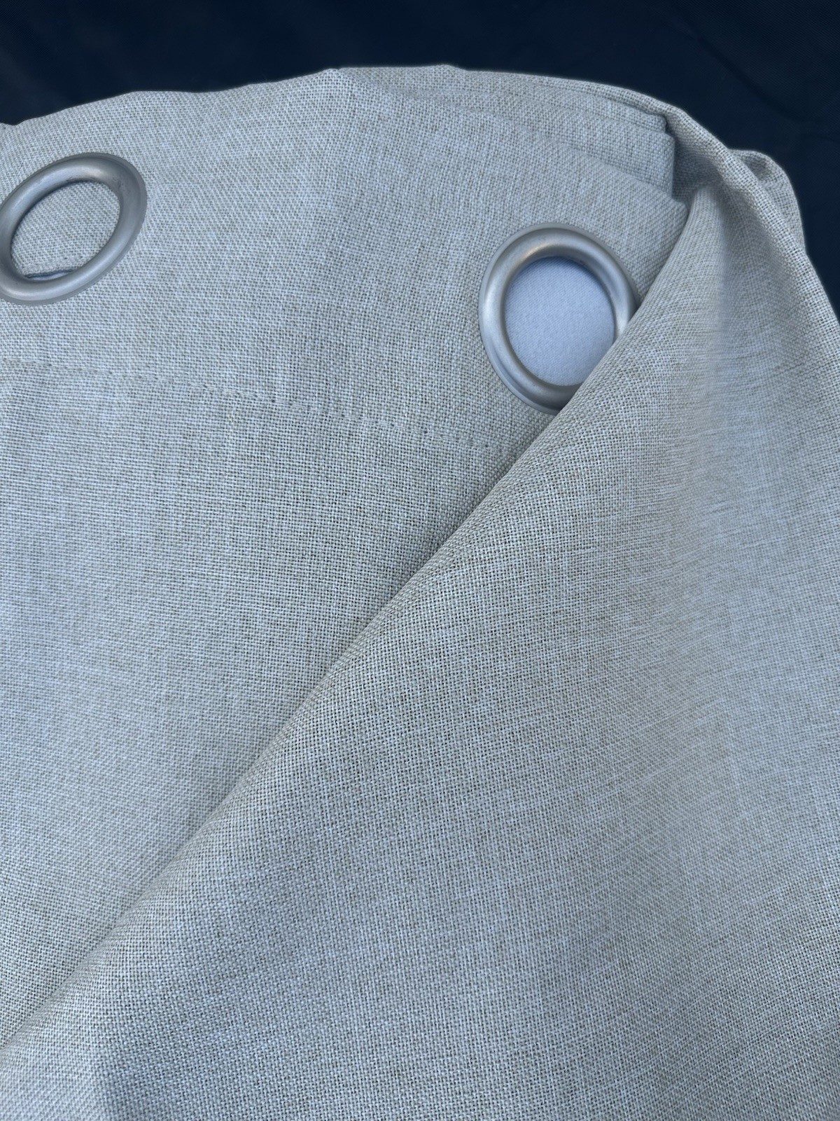 Beige Grommet Top Blackout Curtain Panels (Set of 4) 96”