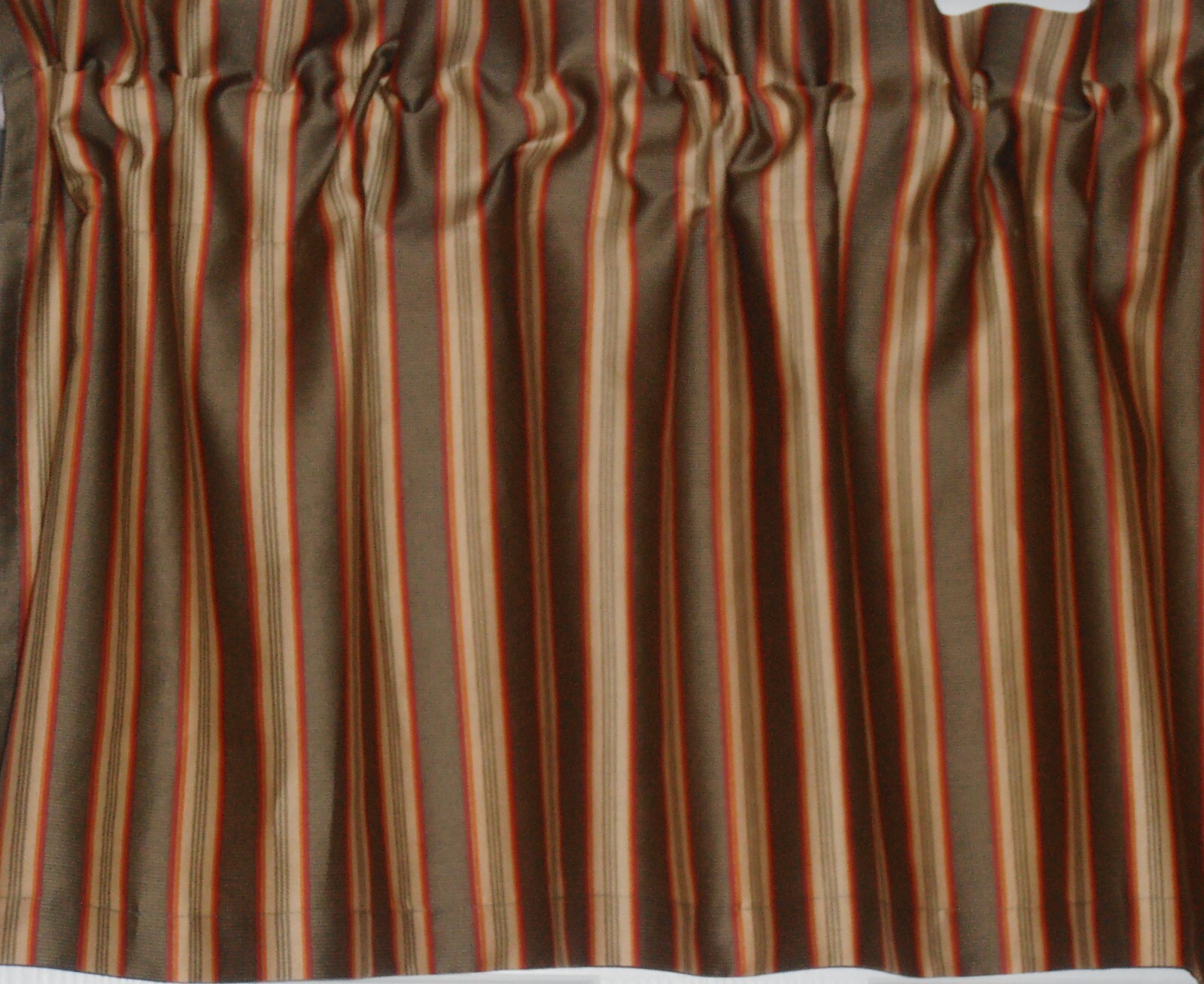 RALPH LAUREN CUSTOM CAPE CATHERINE STRIPE FABRIC VALANCE 74″x 17″