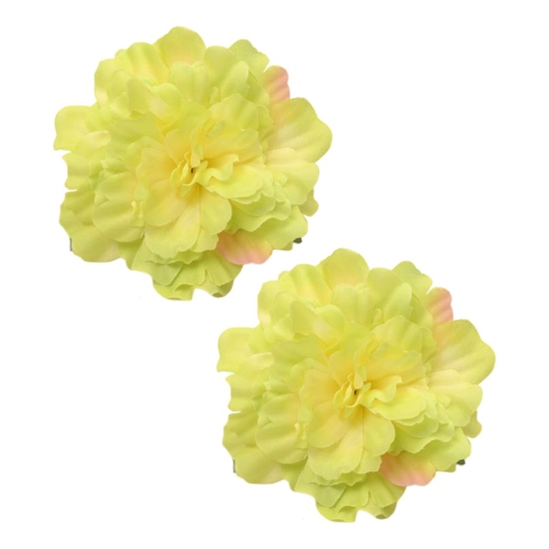 Artificial Flower Curtain Clips 2pcs Window Drapery Tiebacks for Home and Event