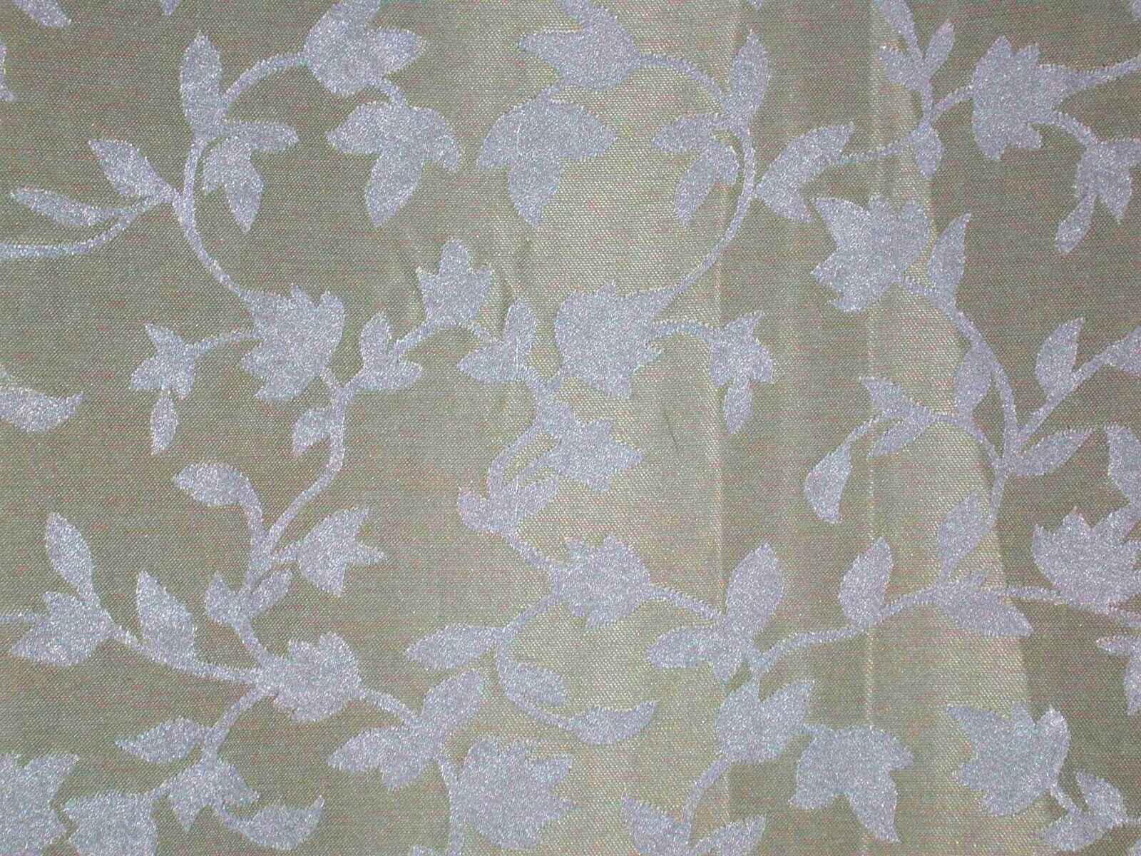 Royal Tradition Grommet Drape Panel ~ White Leaves on Ivory ~ 54″ W x 85″ L NEW