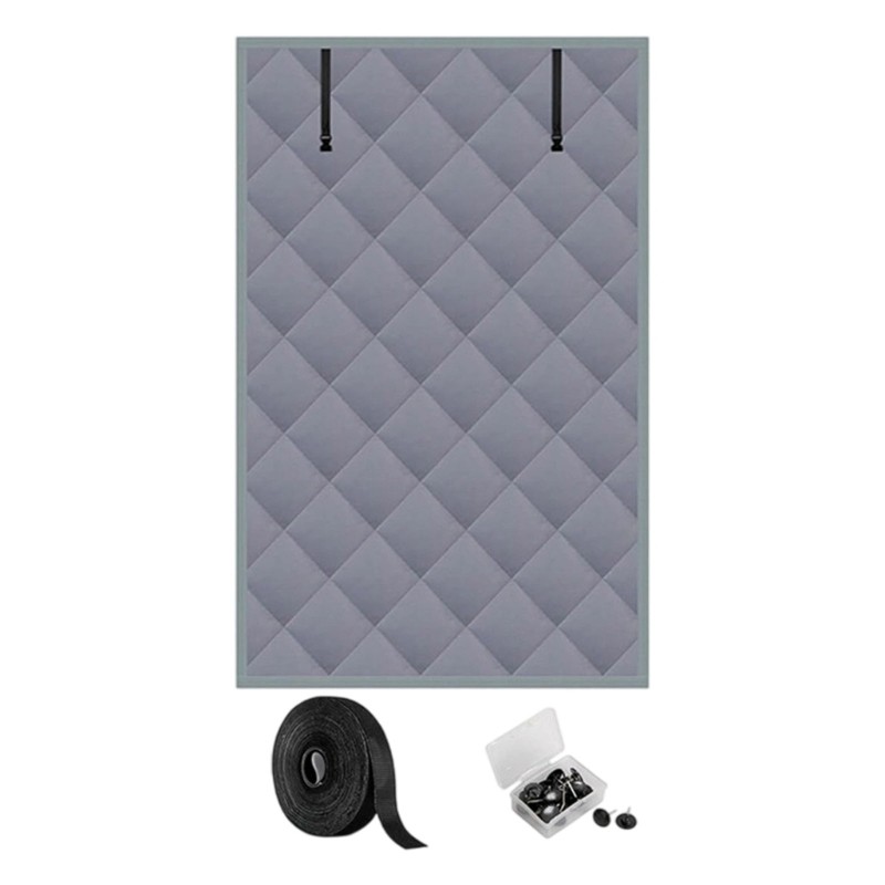 Window Insulation Curtain Set Reinforced Oxford Fabric Fasteners Complete Set