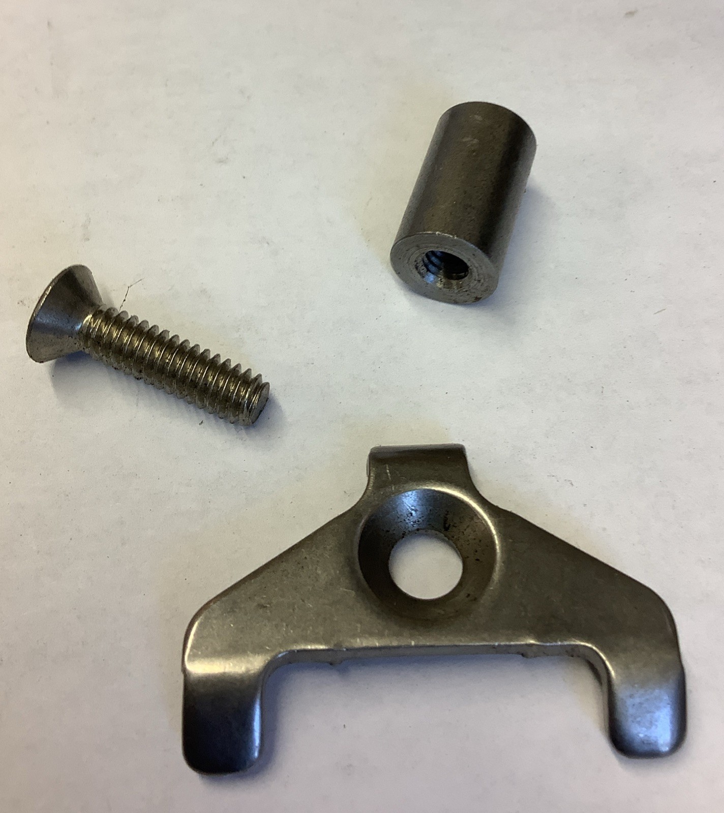 Hold Down Clips Stainless, 1/4-20 Steel Round Nut, Stainless Screw&Clip, 4034-c3