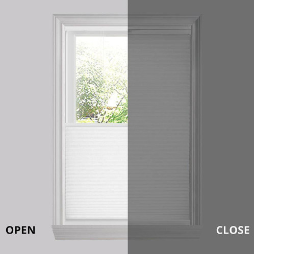 4x – Snow Drift Top/Down Bottom/Up Cordless Cellular Shades 20.5″ x 64″(4 blinds