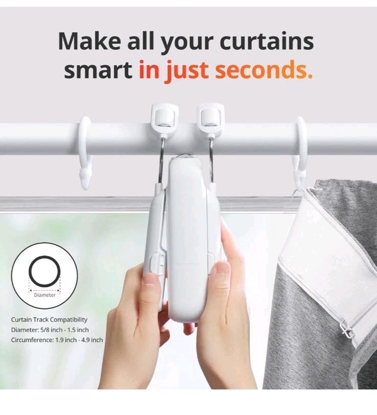 SwitchBot Curtain 3 Automatic Curtain Opener Bluetooth Remote Smart Control