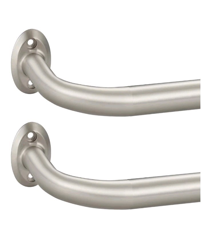 2 Pack 1Inch Diameter Wrap Around Curtain Rods for windows 28-56…