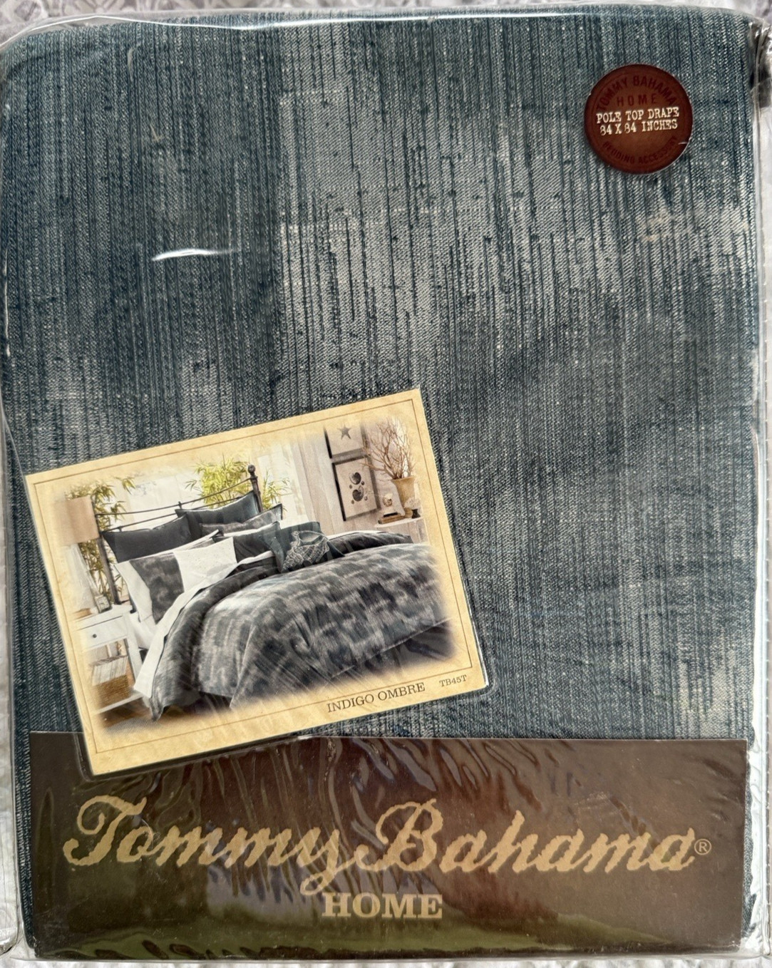 Tommy Bahama Home Blue INDIGO HOMBRE Window Valance – NIP
