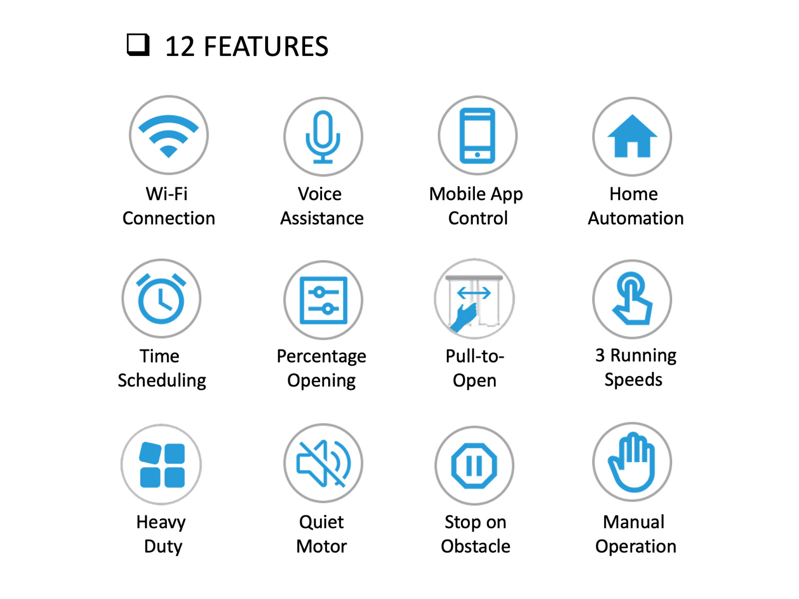 HC Beltless Smart Curtain System: WiFi Control, Heavy Duty, Easy Installation
