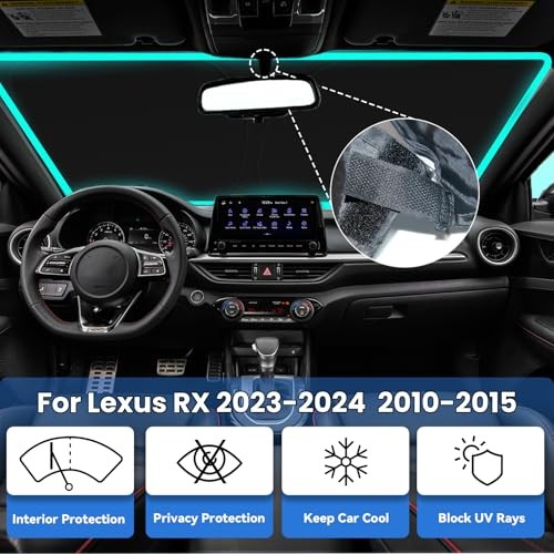 Windshield Sun Shade for Lexus RX 2010-2015, 2023 For RX 2023-2024 2010-2015