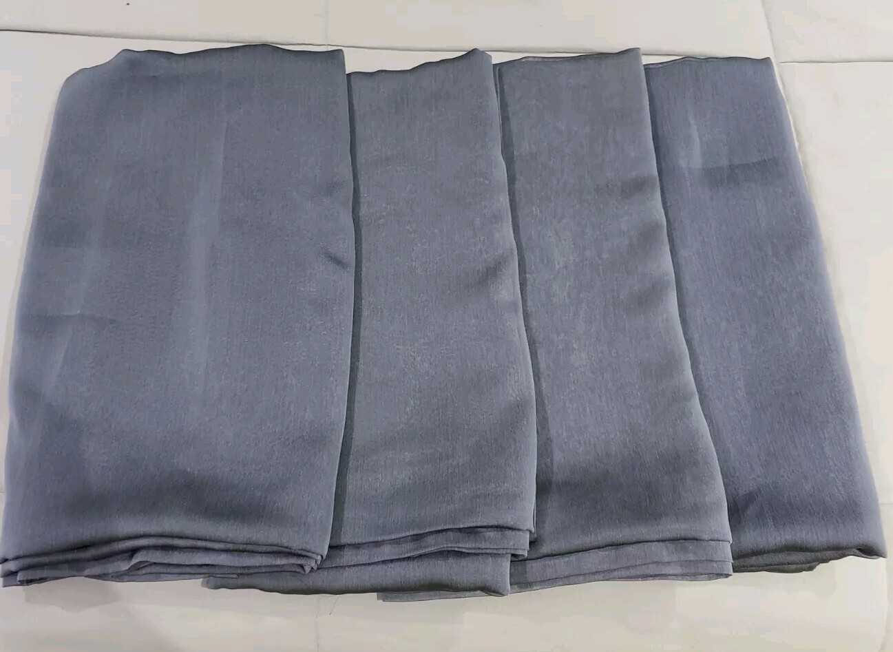 Peri Homeworks Collection Rectangular Scarf Curtain 42×216 Chiffonade Gray