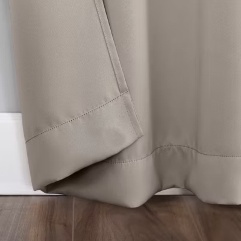40″x84″ Pocket Curtain Panel Stone Modern Polyester Indoor Drapery – 1 Pc