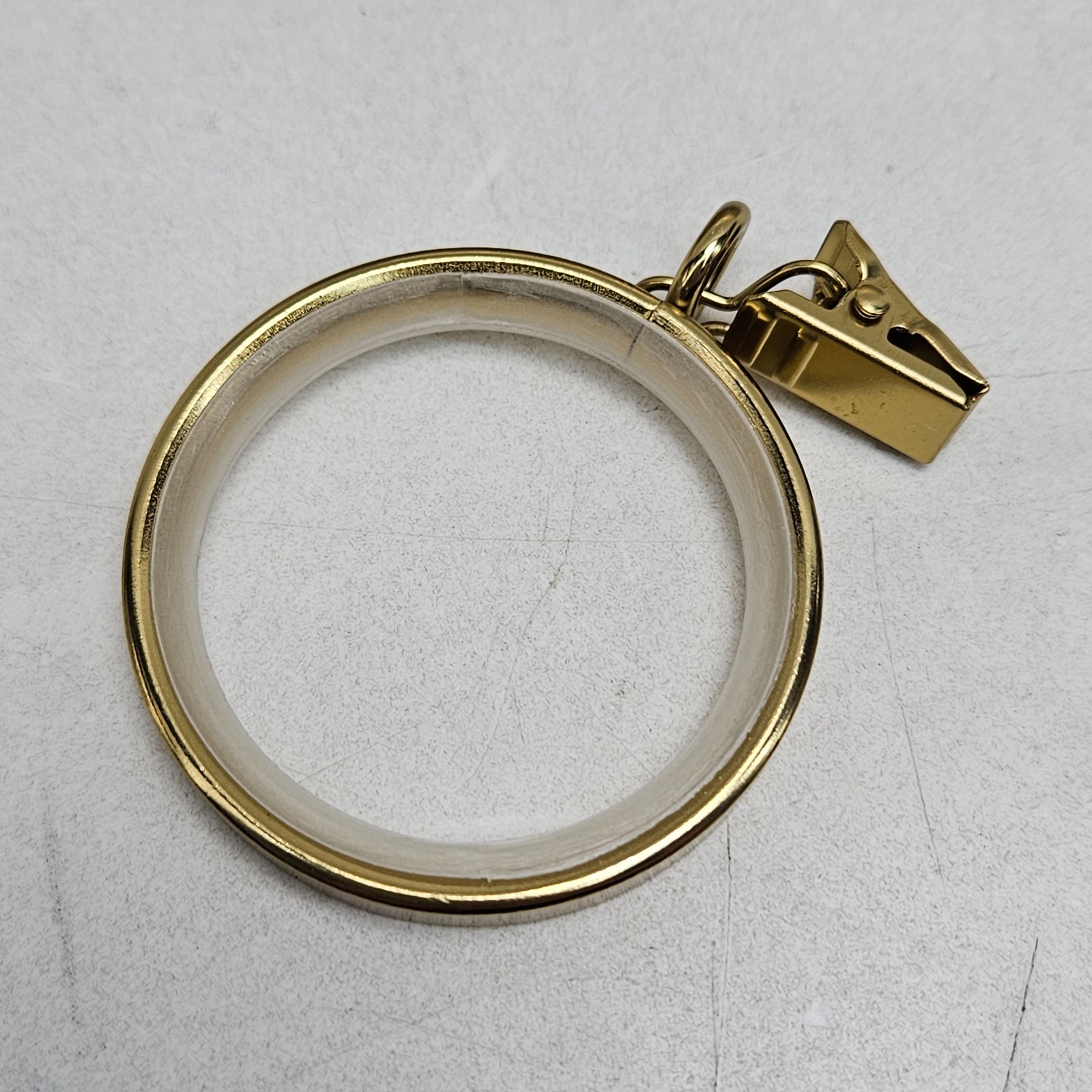 MODE Cambria Premium Easy Glide 18 Count Curtain Rings 2″ Diameter Brushed Gold